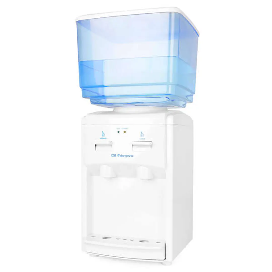 Orbegozo DA 5525 Dispensador de Agua Fria - Capacidad 7 Litros - Enfriamiento 8º-15º - Potencia 65W - Indicadores Luminosos - Bandeja Recoge Gotas - F 1