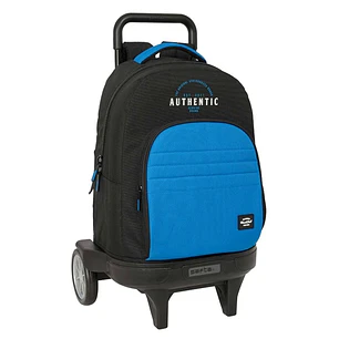Safta Blackfit8 Underground Mochila con Carro - 33L - Ruedas Antivibracion - Asa Acolchada - Bolsillo Frontal - Portabotellas - Mochila Extraible - 33