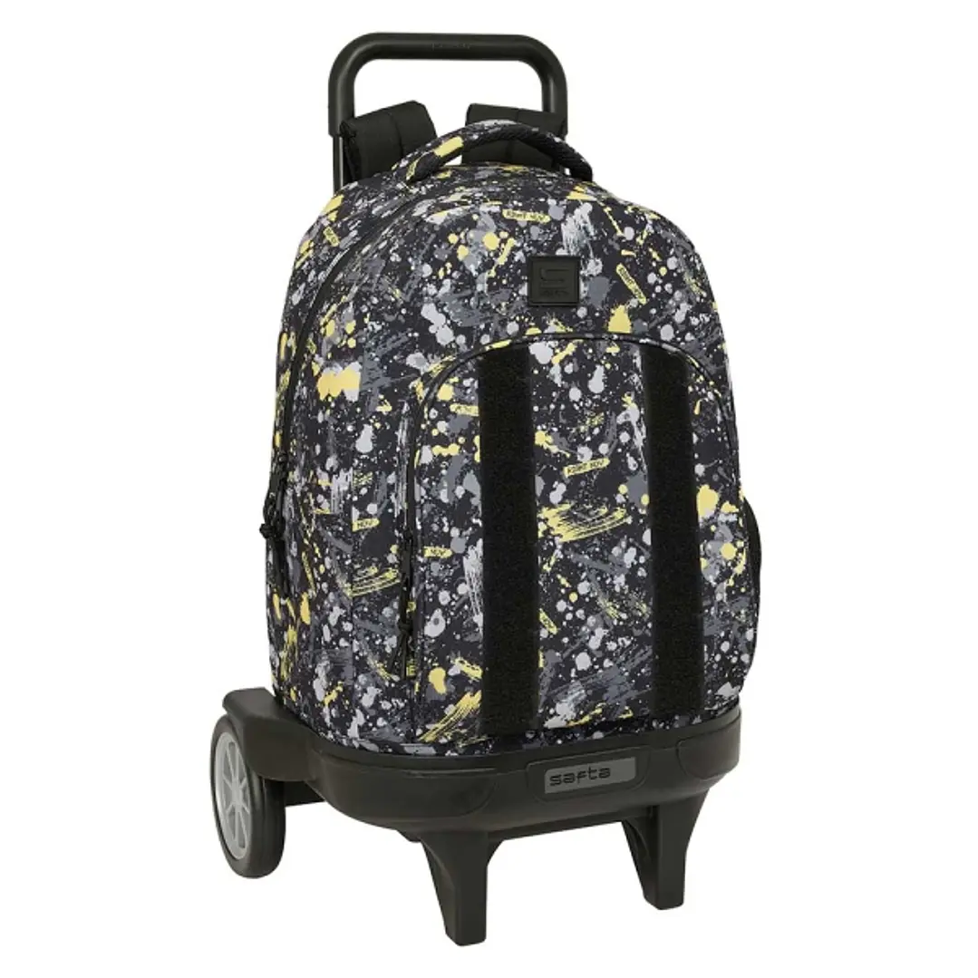 Safta Graffiti Splash Mochila con Carro - Extraible - Bolsillo Frontal - Portabotellas - Tirador Doble - Hombreras Acolchadas - Tarjeta ID - Ruedas An 1
