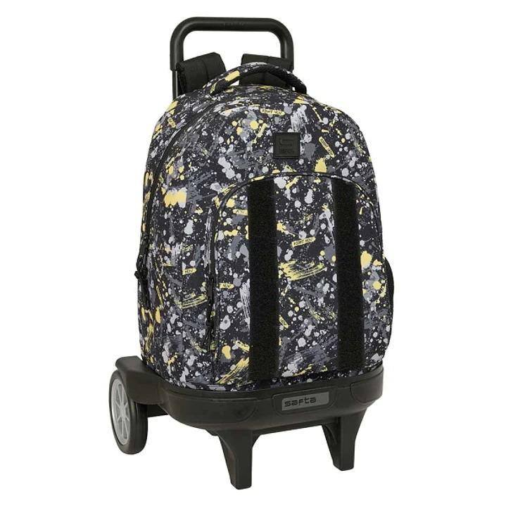 Safta Graffiti Splash Mochila con Carro - Extraible - Bolsillo Frontal - Portabotellas - Tirador Doble - Hombreras Acolchadas - Tarjeta ID - Ruedas An 1