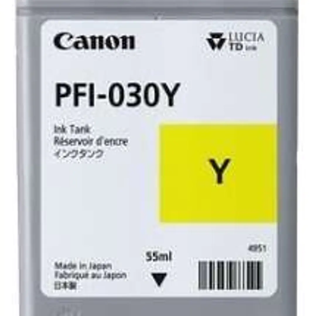 Canon PFI030 Amarillo Cartucho de Tinta Original - 3492C001/PFI-030Y 1
