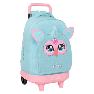 Safta Furby Mochila con Carro - Extraible - Bolsillo Frontal - Portabotellas - Tirador Doble - Hombreras Acolchadas - Asa Acolchada - Tarjeta ID - Bas