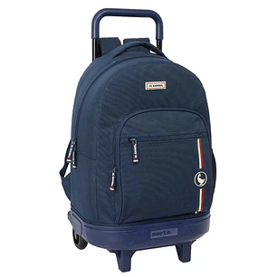 Safta el Ganso Eclipse Mochila con Carro - Extraible - Bolsillo Frontal - Portabotellas - Tirador Doble - Asa y Hombreras Acolchadas - Tarjeta ID - 33