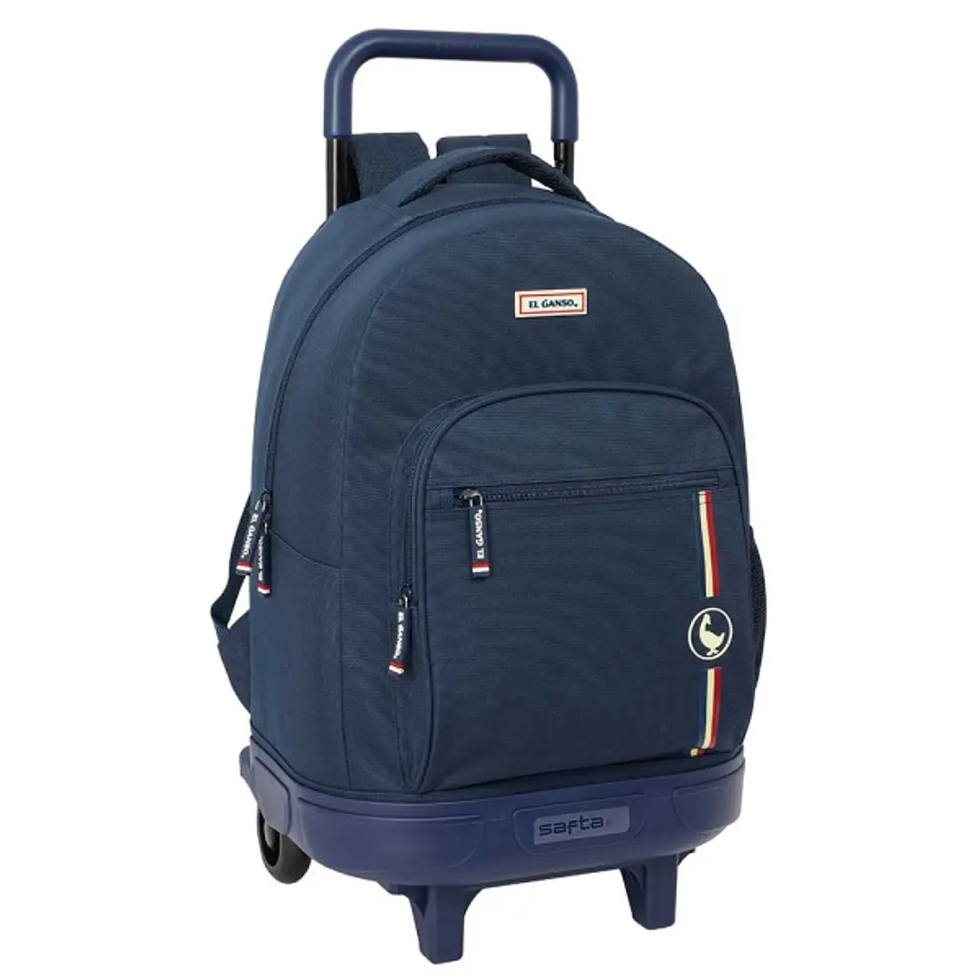 Safta el Ganso Eclipse Mochila con Carro - Extraible - Bolsillo Frontal - Portabotellas - Tirador Doble - Asa y Hombreras Acolchadas - Tarjeta ID - 33 1