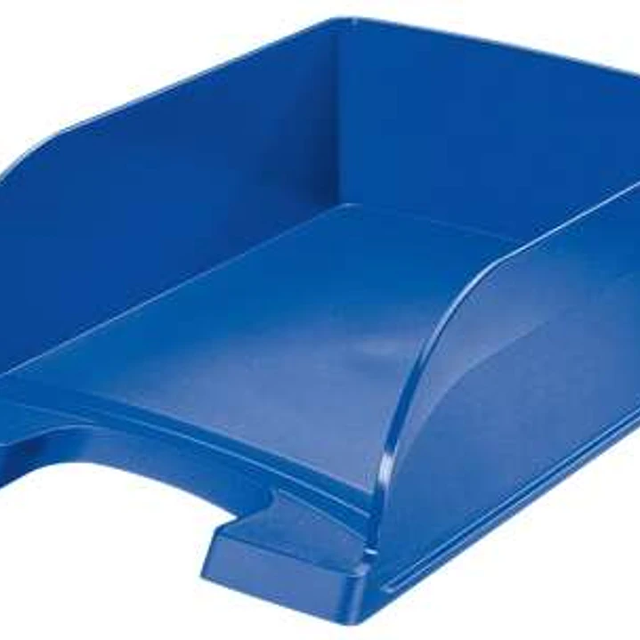 Leitz Plus Jumbo Bandeja Portadocumentos de Gran Capacidad - Formato Vertical A4 - Hasta 8uds Apilables - Color Azul 1