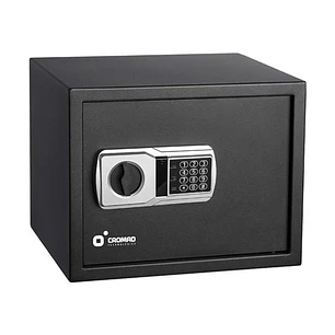 Cromad Caja Fuerte Electronica - Alto Nivel de Seguridad - De 3 a 8 Digitos - Bisagras Ocultas - Incluye Llave de Emergencia - 300x380x300mm