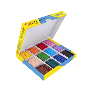 Jovi Jumbo Easy Grip Caja de 300 Ceras Triangulares - Super Resistentes - No Manchan Ni Se Rompen - Agarre Facil - Ideal paea Escuelas Infantiles - Co