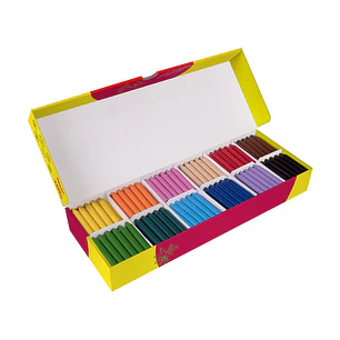 Jovi Jumbo Caja de 300 Ceras - Deslizan Bien - Faciles de Afilar - Desarrollan Motricidad Fina -  No Manchan, no Huelen, no se Rompen - Colores Surtid