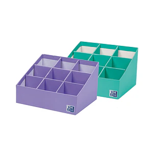 Oxford Portabolis Escalado 3x3 - Practico Organizador de Notas Adhesivas - Escala de Colores para Priorizar Tareas - Ideal para Planificar y Recordar 