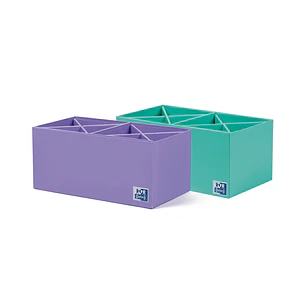 Oxford Portabolis en Cruz 2x4 - Organizador de Boligrafos - Diseño en Forma de Cruz - Capacidad para 8 Boligrafos - Ideal para Escritorio