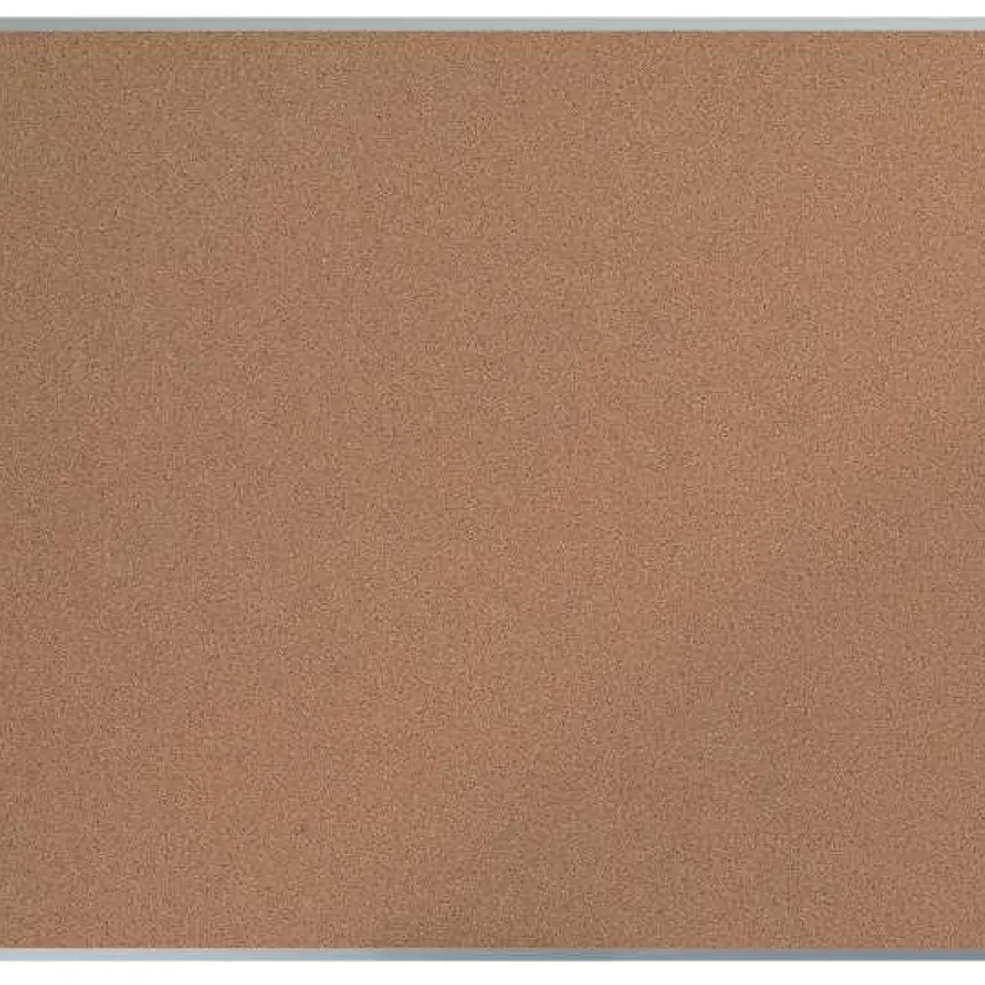 Nobo Essence Tablero de Anuncios de Corcho de 1500x1000mm - Montaje en Esquinas - Superficie Natural - Marco de Aluminio Anodizado - Color Natural 1