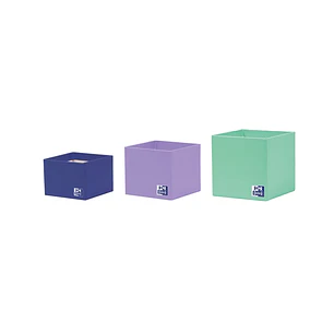 Oxford Portabolis 3 Cubiletes - Organizador de Escritorio - Incluye 3 Compartimentos - Diseño Compacto y Funcional
