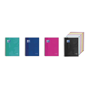 Oxford Cuaderno de Espiral - Formato A4+ - 200 Hojas - Rayado Horizontal 1 Linea - Tapa Extradura - Anti Traspaso de Tinta - Digitalizacion de Textos 