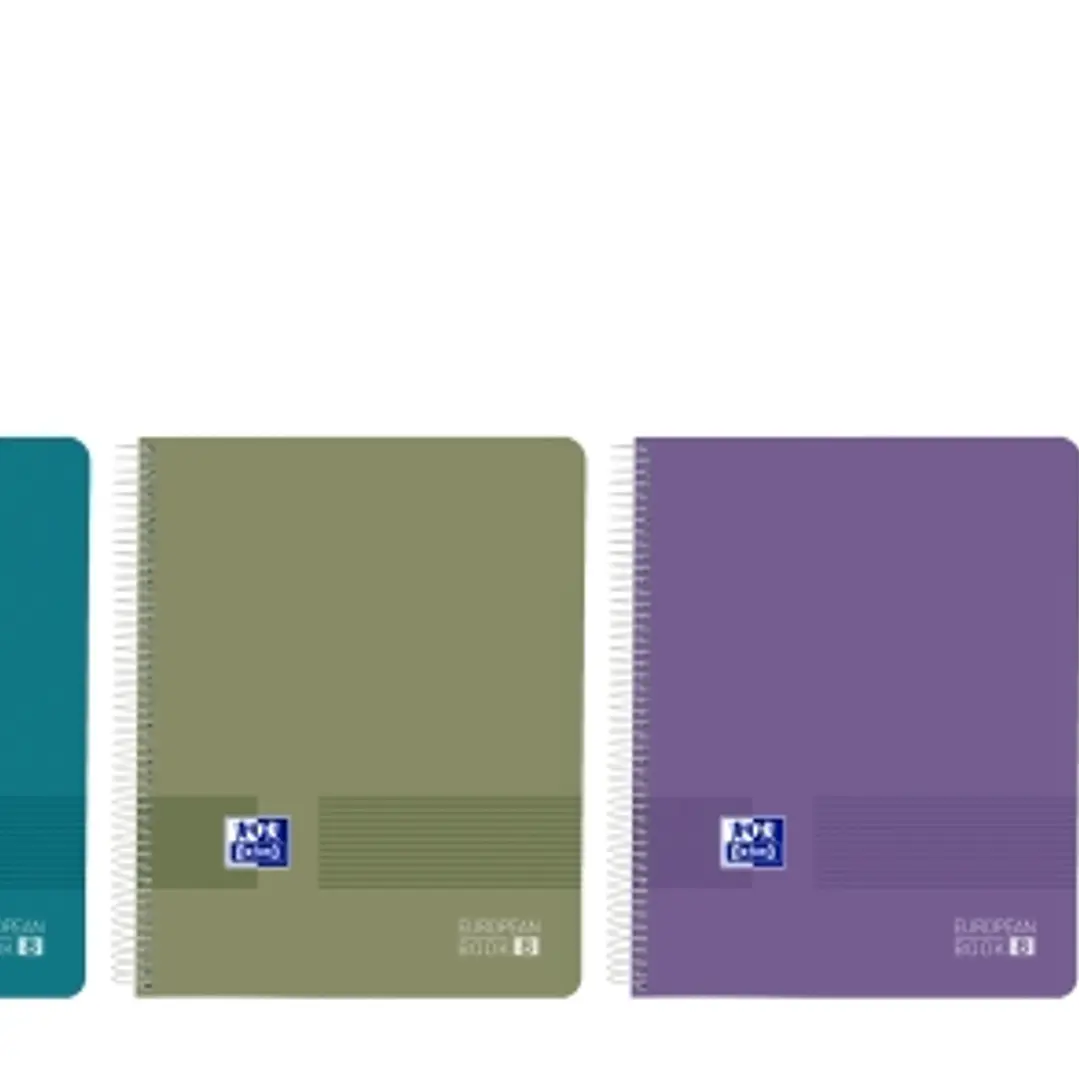 Oxford Live and Go Cuaderno de Espiral - Formato A4+ - 160 Hojas - Rayado Horizontal 1 Linea - Tapa de Polipropileno - Colores Vivos Surtidos 1