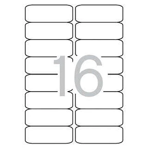 Apli Etiquetas Blancas Permanentes 99.1 x 34.0mm 500 Hojas