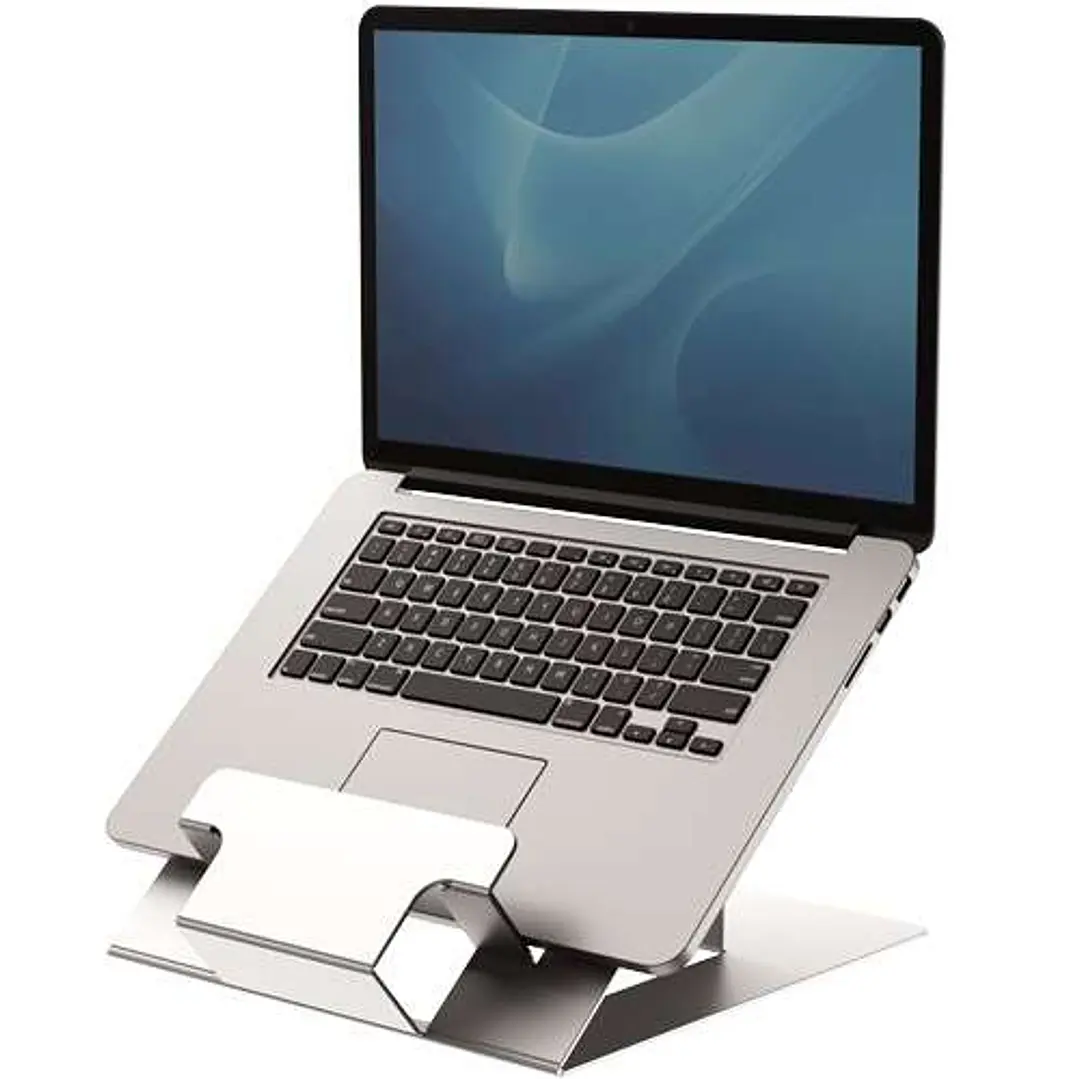 Fellowes Hylyft Soporte para Portatil - Diseño Minimalista - Plegable - Ajustable en 6 Alturas - Color Gris 1