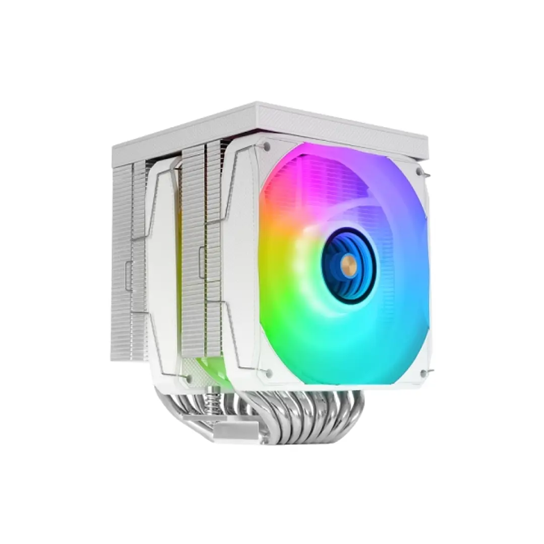Mars Gaming MCPU-LCDPRO Disipador CPU - Potencia TDP hasta 380W - 8 Tubos - 2 Ventiladores PWM FDB de 120mm - 2300rpm - Pantalla LCD - Iluminacion ARG 1