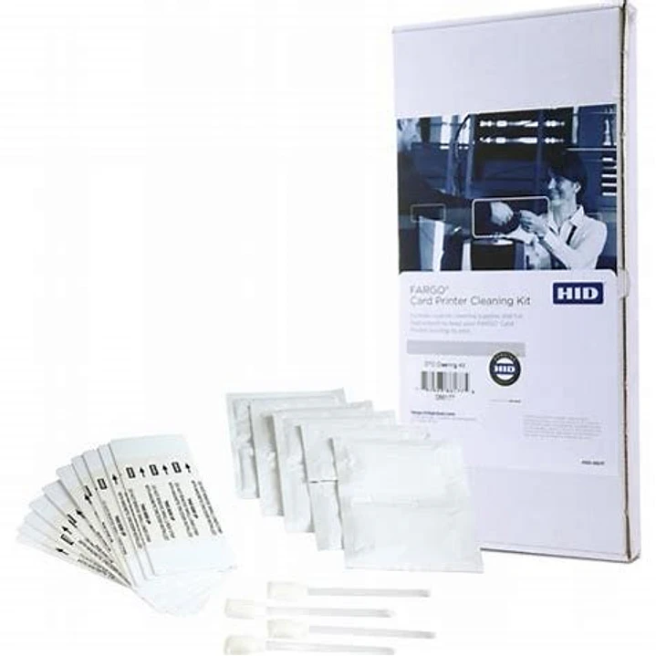 Fargo Kit de Limpieza con 10 Tarjetas de Limpieza + 4 Bastones + 3 Sobres Alcohol - 086177 1