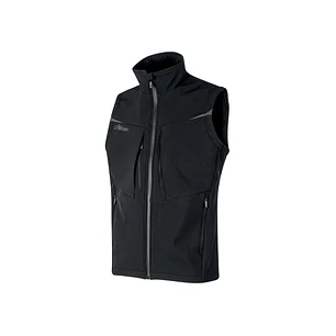 Upower Brio Chaleco de Trabajo Softshell - Talla S - Repelente al Agua, Interior de Microfleece, Tecnologia de Grafeno, Multiples Bolsillos, Insertos 