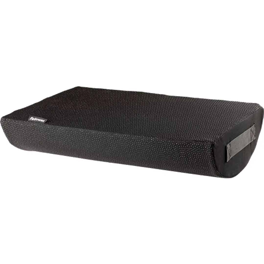 Fellowes Breyta Reposapies de Espuma - Opcion Normal y Balanceo - Funda de Poliester 100% Reciclado - Certificado por FIRA - Color Negro 1
