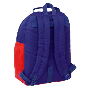 Safta Atletico de Madrid Mochila con 2 Compartimentos - Antirozaduras - Adaptable a Carro - Portabotellas - Tirador Doble - Hombreras Ergonomicas - 20