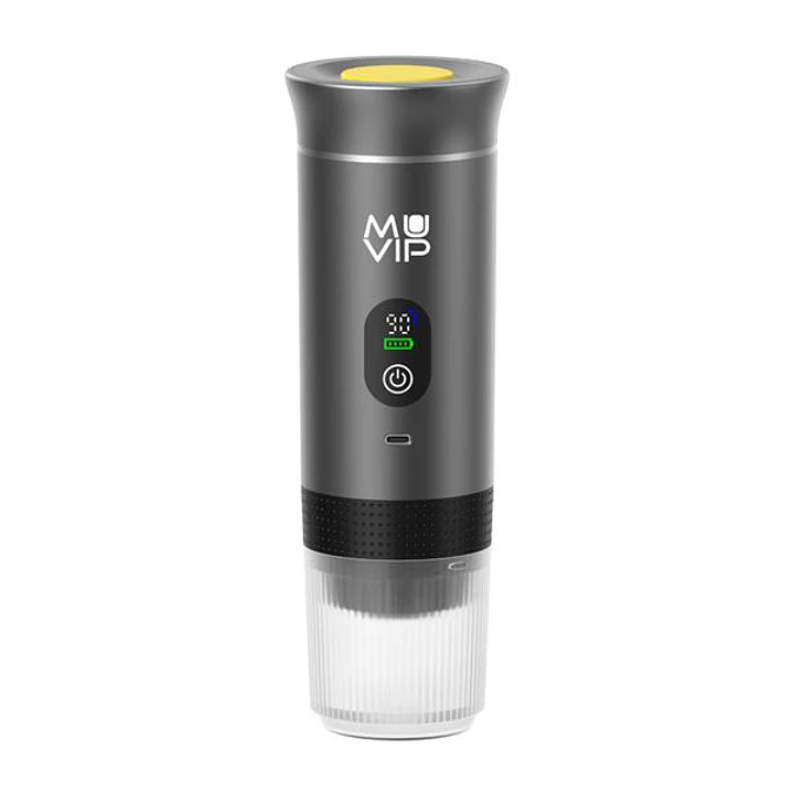 Muvip Xpresscup Cafetera Portatil - Compatible con Cafe Molido y Capsulas DG y NS - Presion de 20 Bares - Modo Caliente y Frio - Color Gris 1