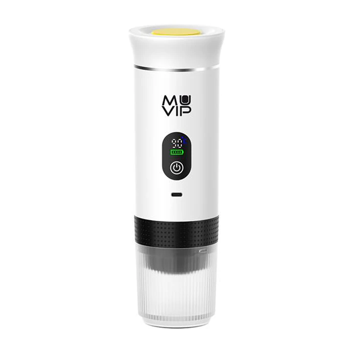Muvip Xpresscup Cafetera Portatil - Compatible con Cafe Molido y Capsulas DG y NS - Presion de 20 Bares - Modo Caliente y Frio - Color Blanco 1