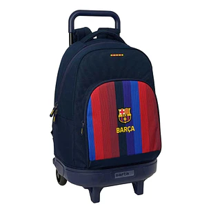 Safta F.C.Barcelona 1ª Equipacion 26/27 Mochila con Carro - Extraible - 33L - Portabotellas - Tarjeta de Identificacion Personal - Doble Tirador - Asa