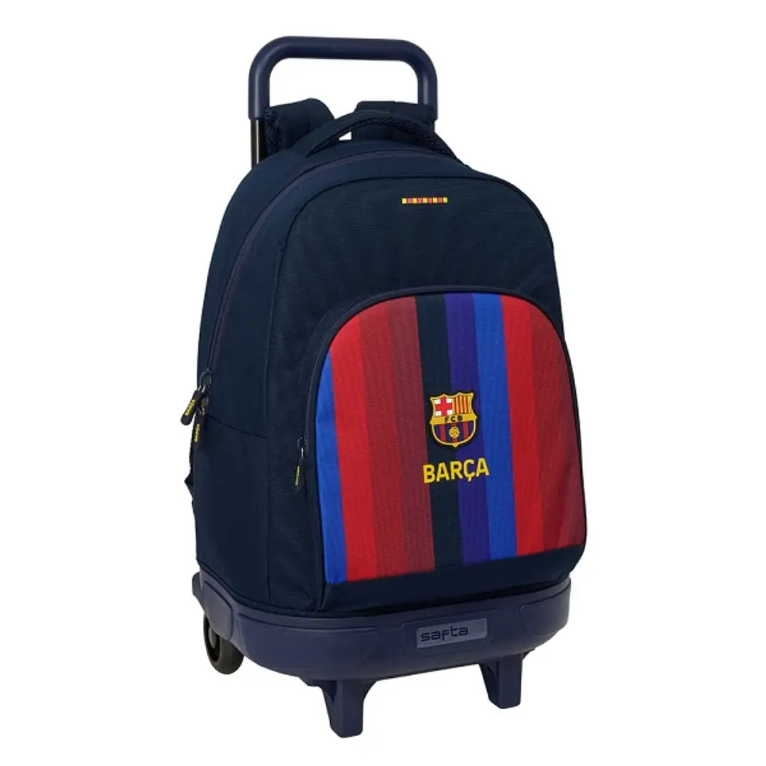 Safta F.C.Barcelona 1ª Equipacion 26/27 Mochila con Carro - Extraible - 33L - Portabotellas - Tarjeta de Identificacion Personal - Doble Tirador - Asa 1