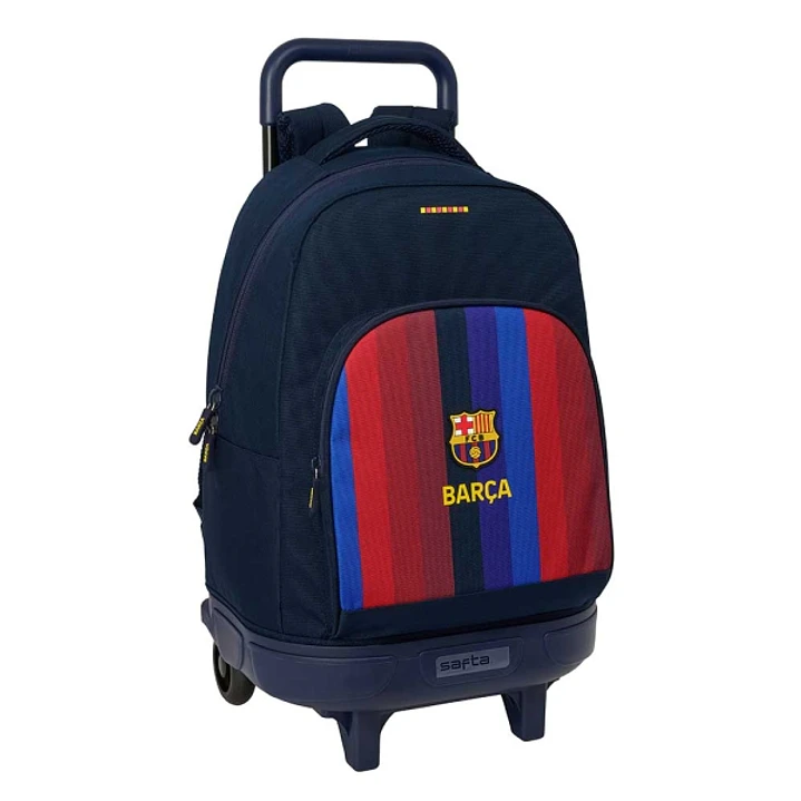 Safta F.C.Barcelona 1ª Equipacion 26/27 Mochila con Carro - Extraible - 33L - Portabotellas - Tarjeta de Identificacion Personal - Doble Tirador - Asa 1