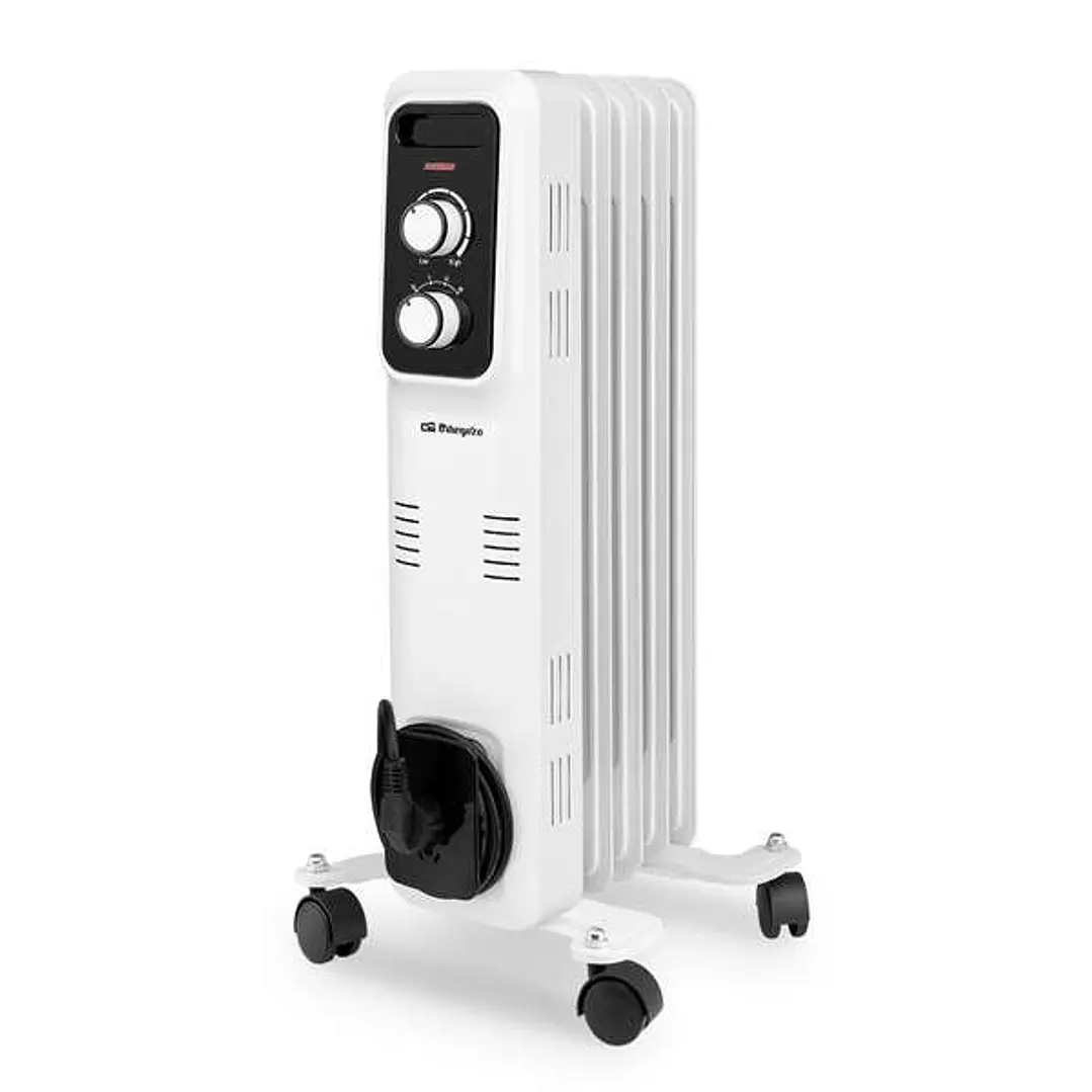 Orbegozo RL 1000 Radiador de Aceite Elegance - Potente y Seguro - Inercia Termica - Proteccion Antivuelco - Facil Manejo y Silencioso 1
