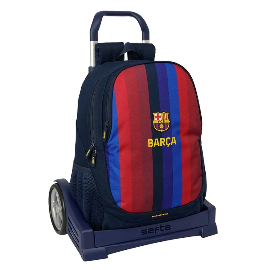 Safta F.C.Barcelona 1ª Equipacion 26/27 Mochila con Carro Evolution - Extraible - 22.5L - Portabotellas - Doble Tirador - Asa de Mano - Espalda Acolch 1