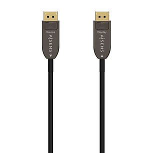Aisens Cable DisplayPort AOC V1.4 8K@60HZ 4K@120Hz 4:4:4 32.4GBPS - DP/M-DP/M - 20M - Color Negro