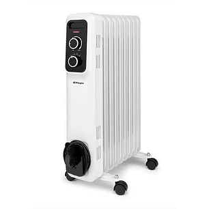 Orbegozo RS 2000 Radiador de Aceite Elegante y Potente - Potencia Maxima 2000W - 9 Elementos Calorificos - Proteccion contra Sobrecalentamiento y Anti
