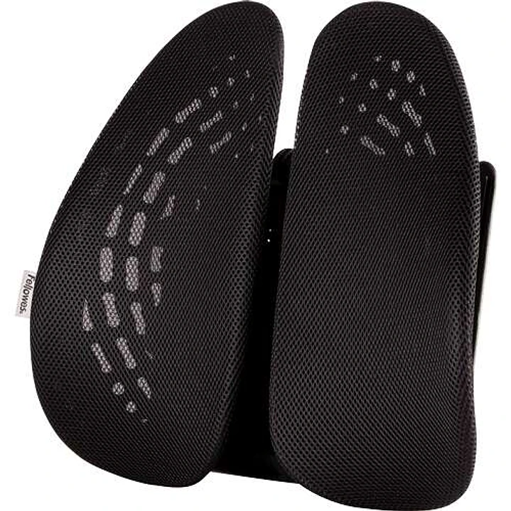 Fellowes Back Angel Respaldo Ergonomico Moldeable - Ajustable en 7 Alturas - Adaptable a la Mayoria de Sillas - Color Negro 1