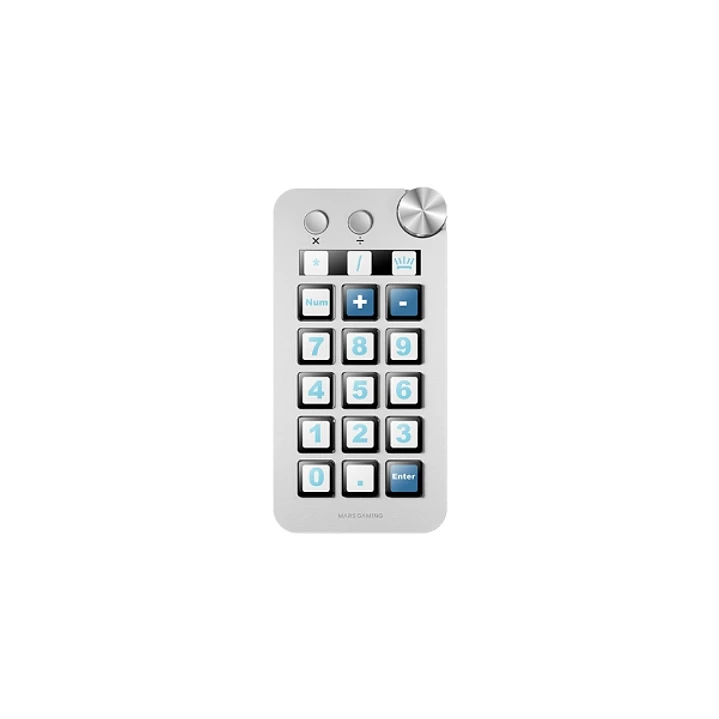 Mars Gaming MSD-NEO Dispositivo de Control para Retransmisiones/Streaming, Trabajo, Gaming - 15 Teclas LCD y 1 Boton Dual - 1 Rueda de Control - Softw 1