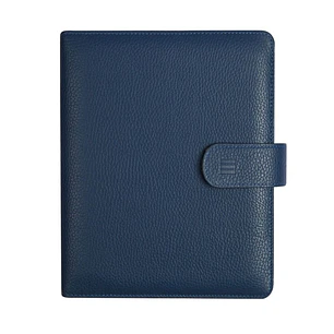 Finocam Open Piel Andrea Agenda Organizador - Formato 1000 - 205x43x249mm - 1 Dia por Pagina - Color Azul