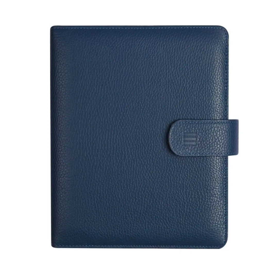 Finocam Open Piel Andrea Agenda Organizador - Formato 1000 - 205x43x249mm - 1 Dia por Pagina - Color Azul 1