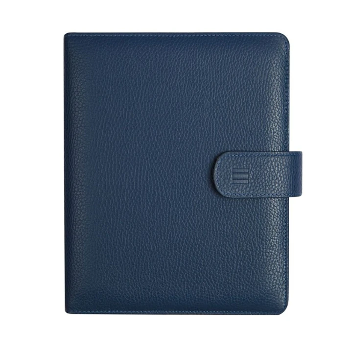 Finocam Open Piel Andrea Agenda Organizador - Formato 1000 - 205x43x249mm - 1 Dia por Pagina - Color Azul 1