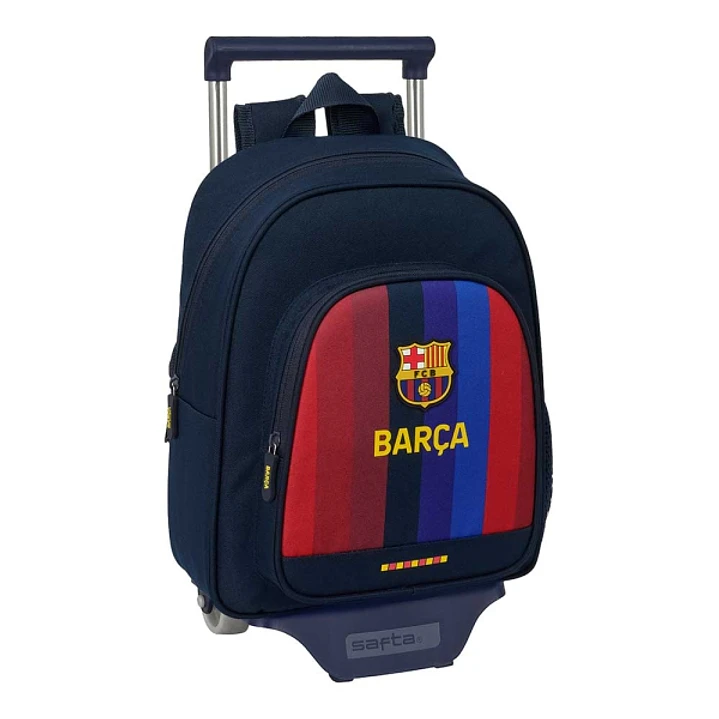 Safta F.C.Barcelona 1ª Equipacion 26/27 Mochila con Carro - Extraible - Portabotellas - Bolsillo Frontal - Asa de Mano - 28x34x10cm - Color Azul Noche 1