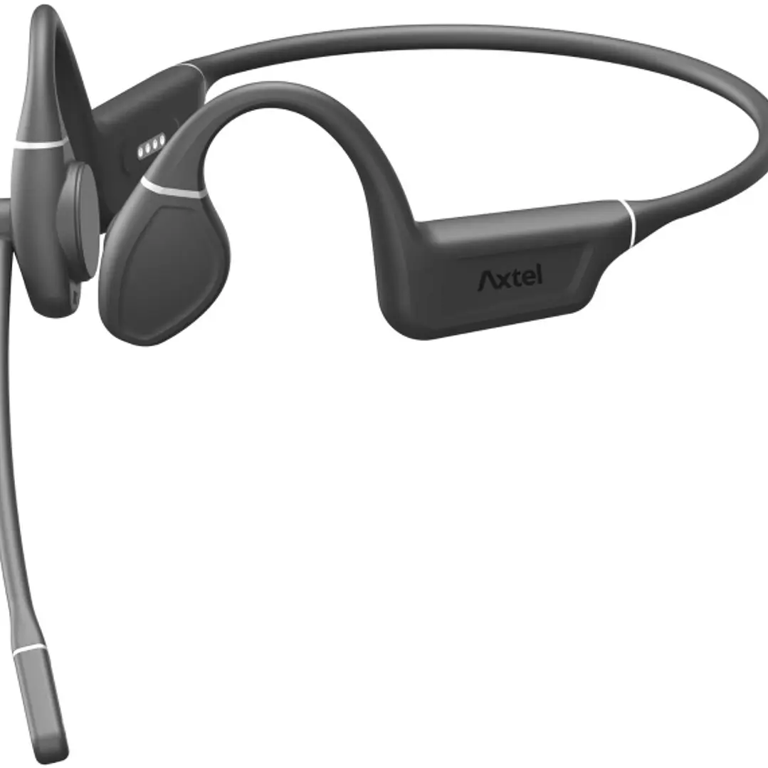 Axtel Aura Pro Auricular Condccion Osea con Microfono Bluetooth - 6 Horas de Autonomia en Conversacion - Cancelacion de Ruido - Estructra de Titanio 1