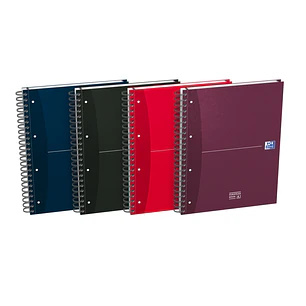 Oxford Office Essentials Europeanbook A4+ Tapa Extradura - 120 Hojas - Tamaño 4 5x5 - Colores Surtidos