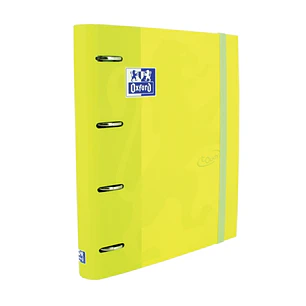 Oxford Touch A4+ Europeanbinder - Tapa Extradura Resistente - Lomo de 45mm - Anillas 4Dx35mm - Incluye Recambio 5x5 - Color Lima