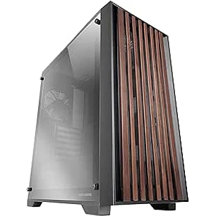 Mars Gaming MC-WOODC Caja Torre ATX - Ventilador FDB de 120mm - Panel de Cristal Cromado - Soporta Refrigeracion Liquida hasta 360mm - 7 Ranuras de Ex