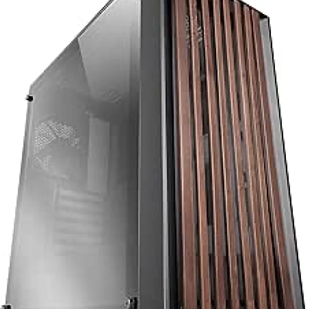 Mars Gaming MC-WOODC Caja Torre ATX - Ventilador FDB de 120mm - Panel de Cristal Cromado - Soporta Refrigeracion Liquida hasta 360mm - 7 Ranuras de Ex 1