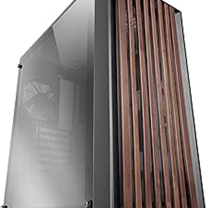 Mars Gaming MC-WOODC Caja Torre ATX - Ventilador FDB de 120mm - Panel de Cristal Cromado - Soporta Refrigeracion Liquida hasta 360mm - 7 Ranuras de Ex 1