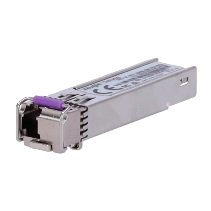 Ruijie NIS-GE-SFP-20KM-SM1550-BIDI Modulo Transceptor SFP - Fibra Optica hasta 20km - Bidireccional - Conector LC - Transmision a 1310nm y Recepcion a 1