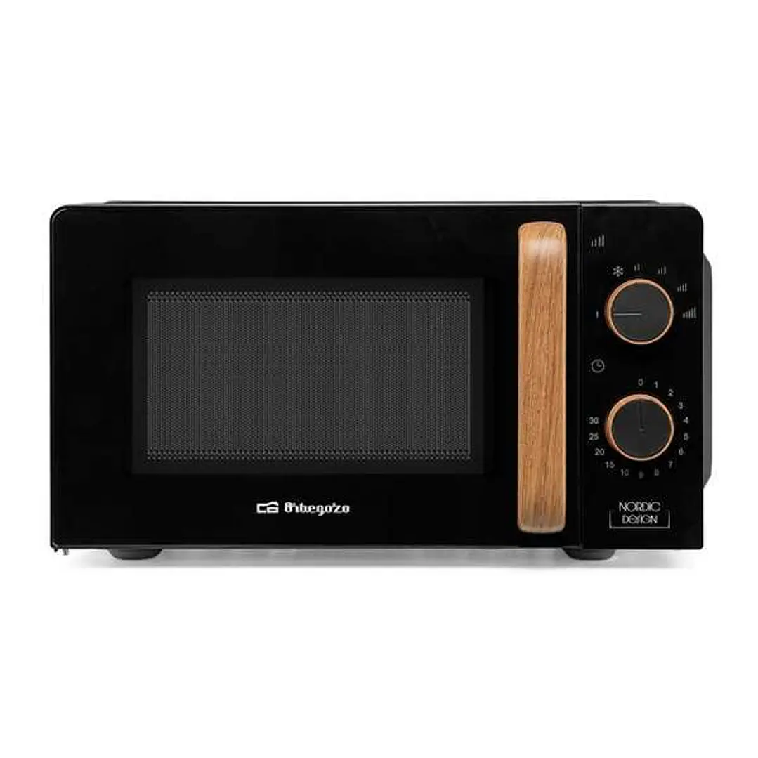 Orbegozo Mi 2120 Microondas - Capacidad 20L - Potencia 700W - 6 Niveles de Potencia - Temporizador 30min - Descongelacion 1