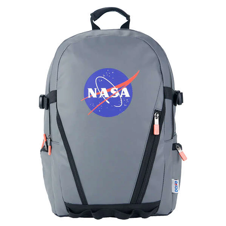 Dohe Mochila Grande de Nasa - Fabricada en Poliester Impermeable - Compartimento Acolchado para Portatil - Cintas Laterales de Refuerzo - Bolsillos La 1