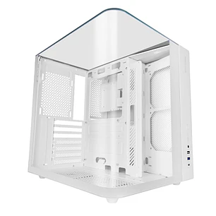 Mars Gaming MC-INFINIOLITE Caja Torre ATX - Estructura de Doble Camara - Vidrio Templado Curvo y Superior - USB-C - USB 3.0 - USB 2.0 - Audio HD - 355